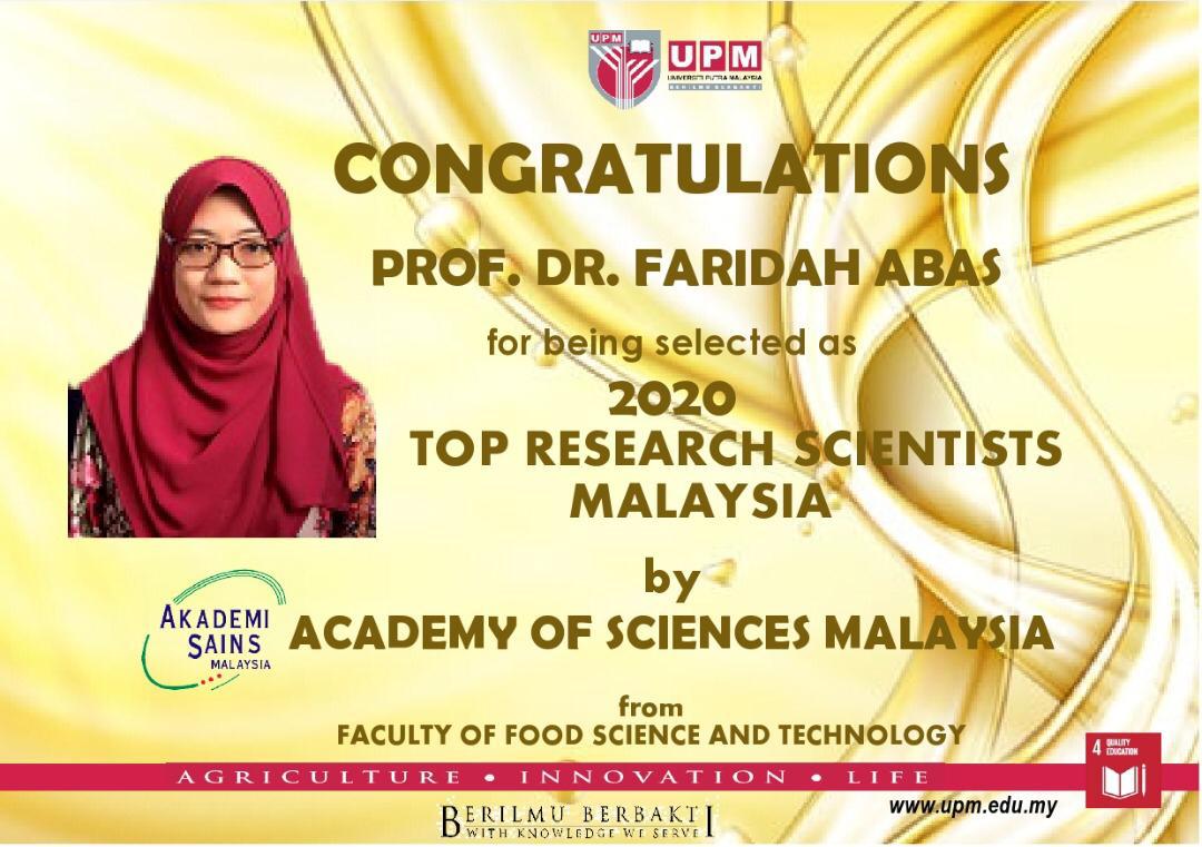 Congratulations Prof Faridah